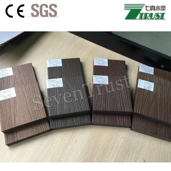 Co-Extrusion WPC decking with Shield Wood Gain Faux Timber 143*21.5mm