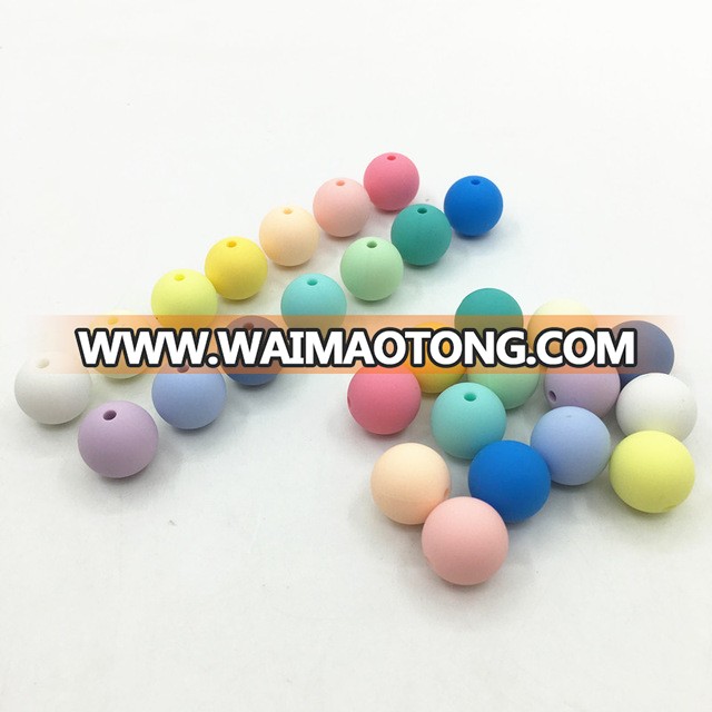 Wholesale Food Grade Nursing Round Silicone teething Beads