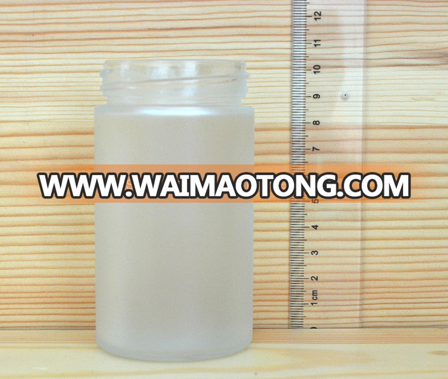 Sensheng Brand Matte round pill plastic screw cap glass bottles