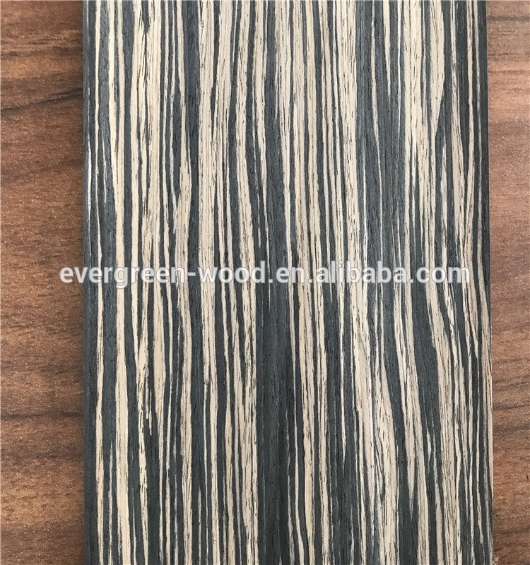 Rotary cut engineered ebony veneer