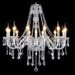 9 Heads 3 or 4 layers modern big ceiling crystal rectangular chandeliers