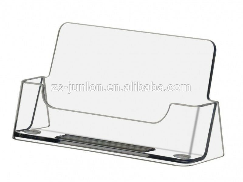 Customized Clear Acrylic Plastic Table Card Holders Display Stand