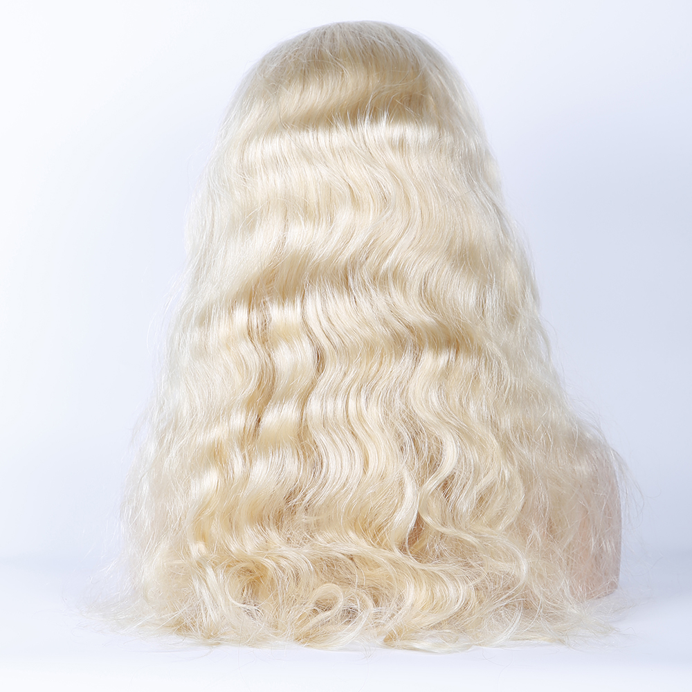 100% Brazilian Human Hair Wholesale pre plucked long 613 Blonde full lace popular human hair wig