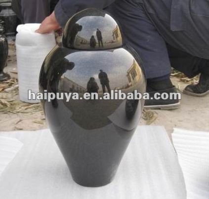 black granite vases for gravestones