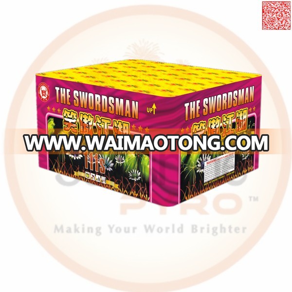 Hot sale Chinese consumer big cake fireworks for wedding 1.2 inch 111 shots