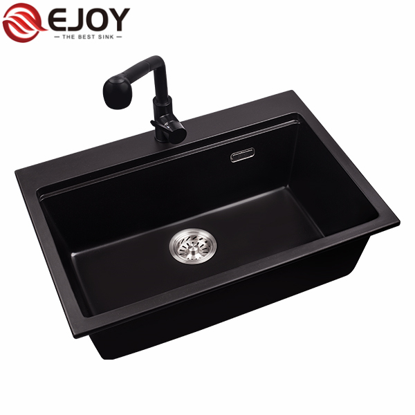 High Quality artificial granite kitchen sink Customized single bowl kitchen sink quartz