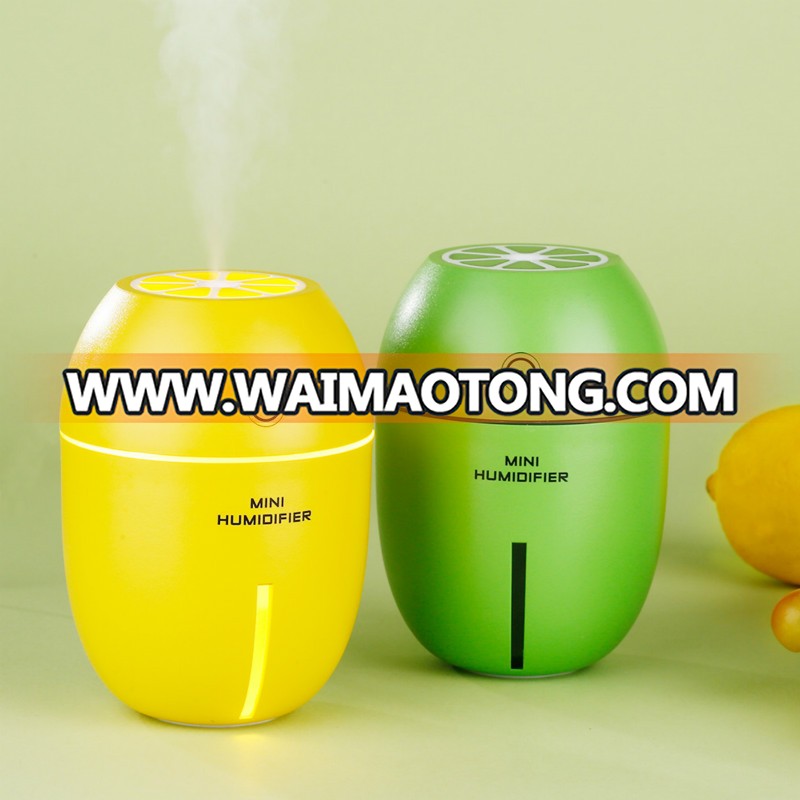 180ml Lemon Humidifier Usb Aromatherapy Machine Mini Home Car Office Fruit Led Atomizer Ultrasonic