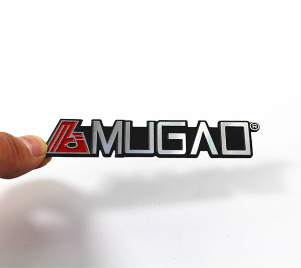 2018 Custom metal nameplate brand logo 3d aluminum nameplate