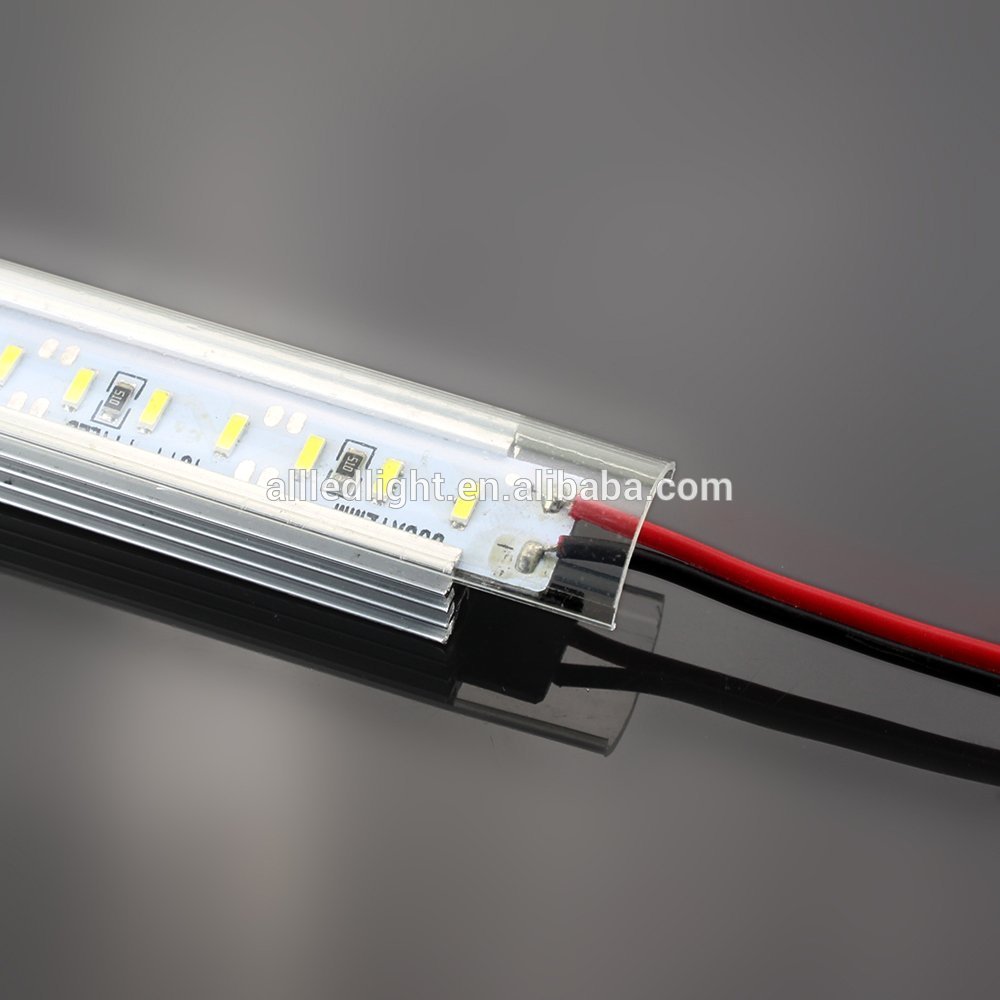 12V Hard LED strip aluminum bar light SMD  4014 led strip light 50cm 72leds Cold white ,Warm White