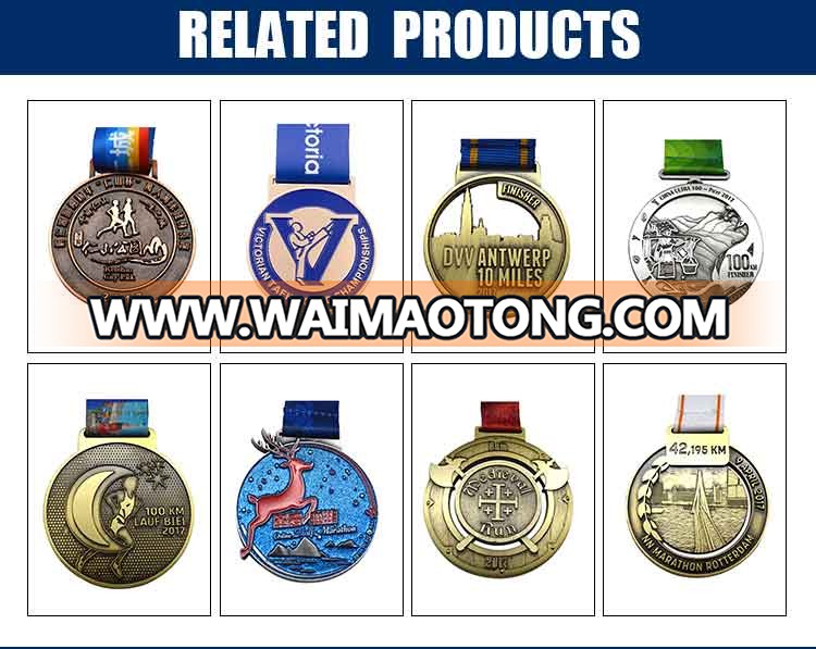 Oem zinc alloy sticker epoxy race winner trophie commemorative honor medal miraculous metal medal