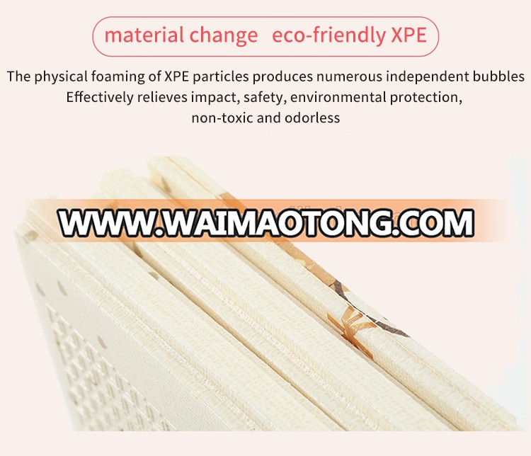 Foldable design waterproof XPE foam baby play mat