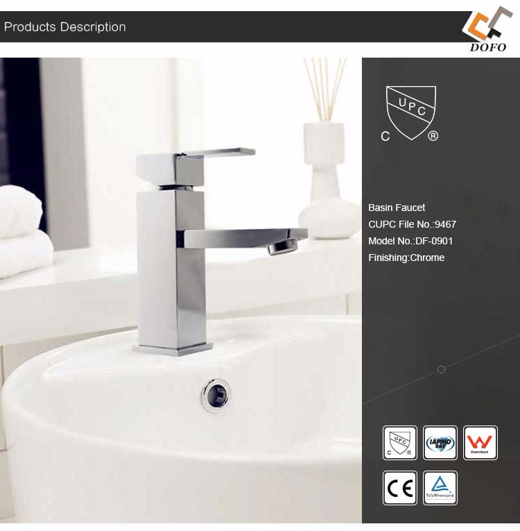 Single handle cold hot water saving faucet basin