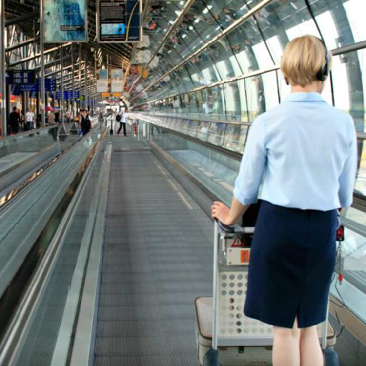 Flat Escalator Ramp Double-Arc Inclined Moving Walkway