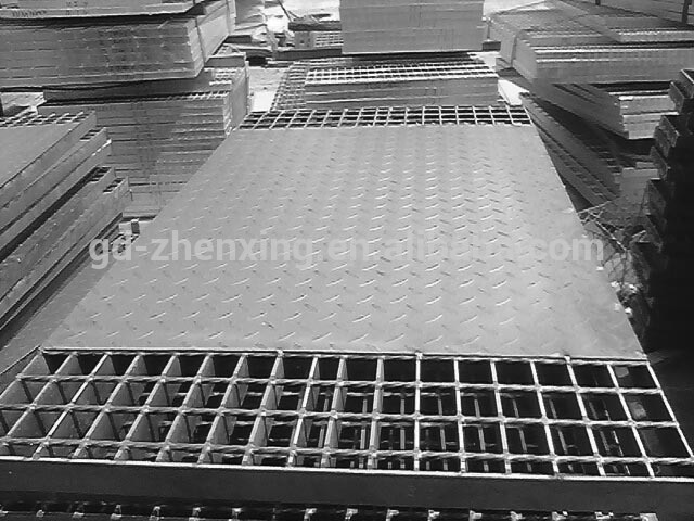 Hot dipped galvanized trench cover steel grating