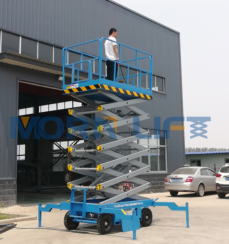 Shandong mobile scissor lift table batteries for sale