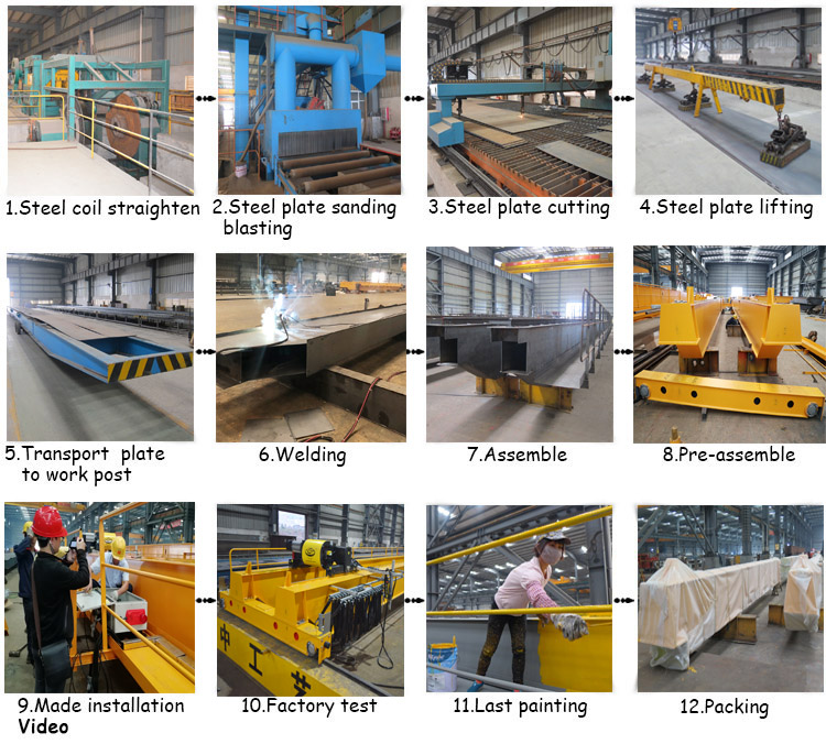 heavy duty factory  overhead crane building use