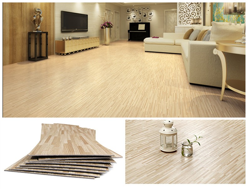 Apartment use wood embossed durable anti-slip vinyl floor LVT plastic flooring