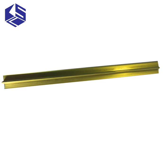 Brass tile corner trim Brass flooring transiton strip for sale