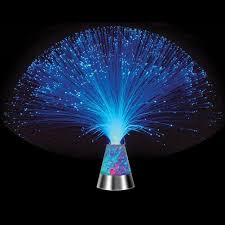 10.5" Wedding party decorative LED FIBER OPTIC color change table lamp