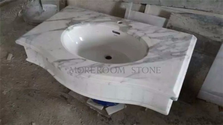 Marble countertop bling blue marble vanitytop Yunfu factory marble price