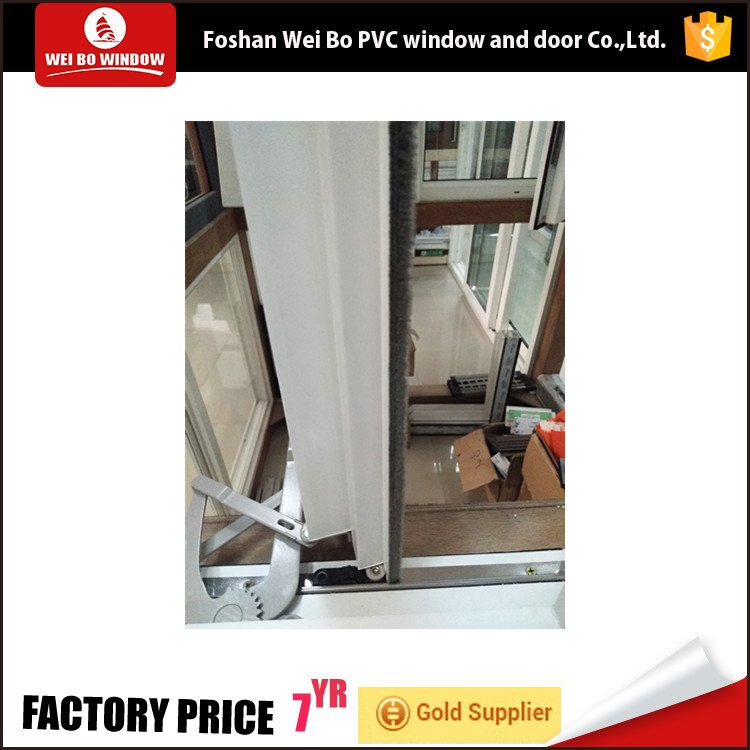 Conch brand pvc hurricane impact Crank manual casement  windows