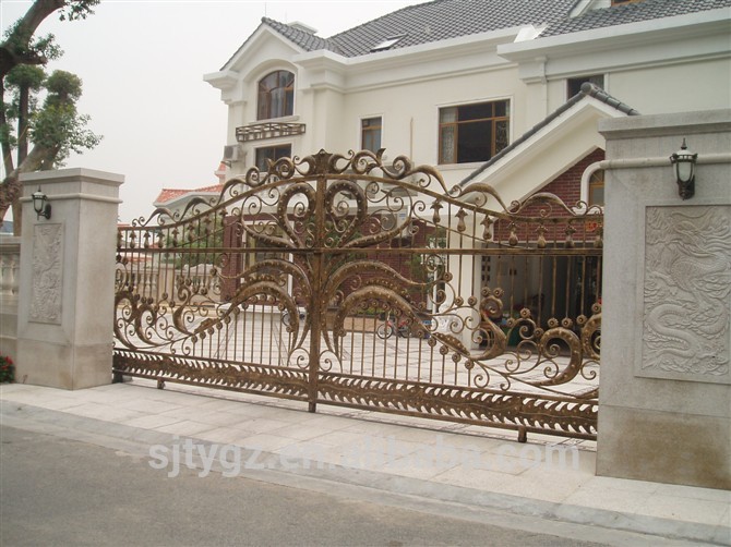 Economical and practical wrought iron gate used