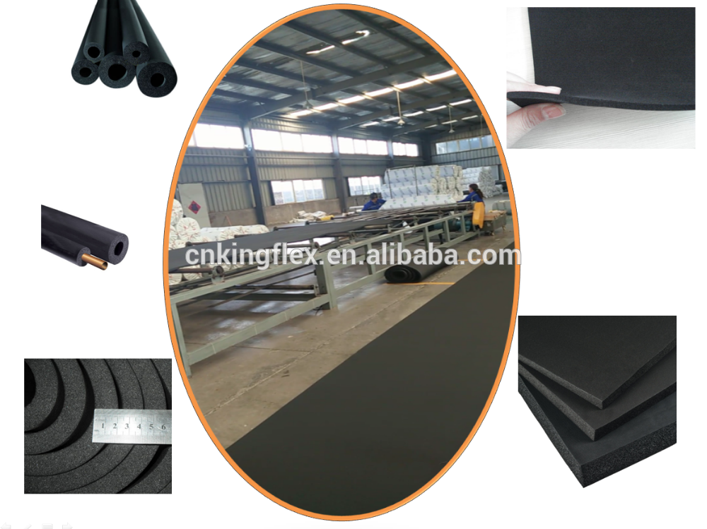 Black NBR PVC Nitrile Rubber Pipe Insulation Rubber Foam