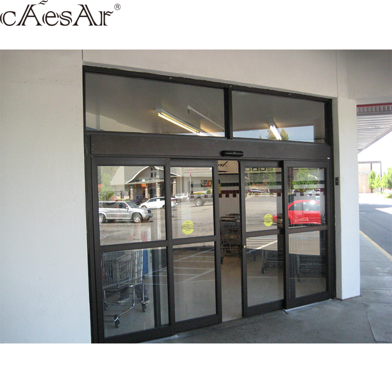 China Supplier Caesar  UK standard  Cafe Shopping Mall  Durable Automatic  Sliding Glasses  doors  price list