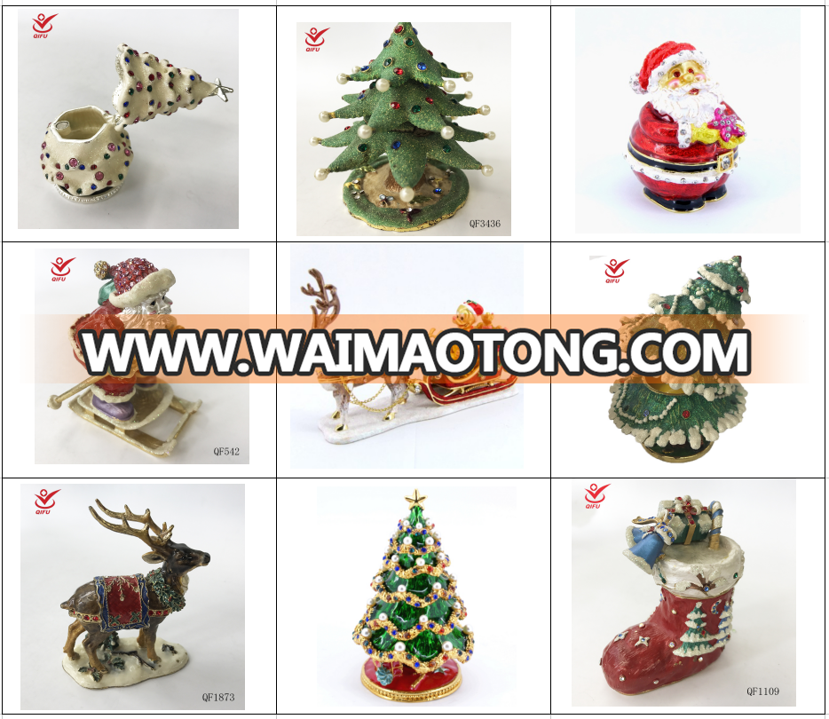 metal snowing christmas tree for gifts