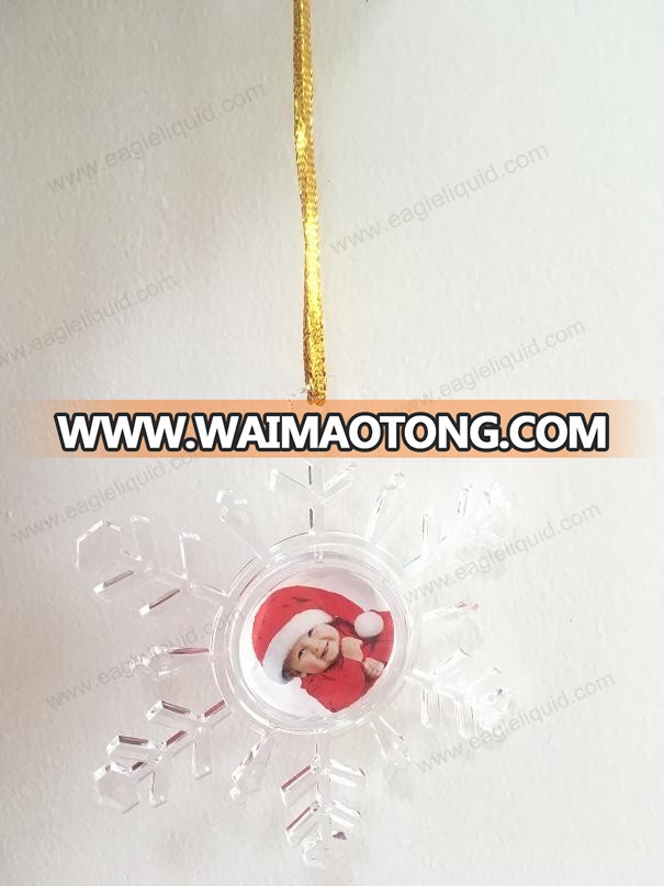 Diameter 7cm Christmas Tree Ornament Xmas Round Photo Bauble