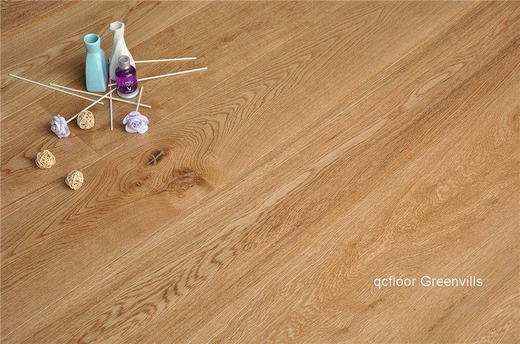 engineered wood flooring oak hardwood layer flooring tiles parquet big plank wire brushed