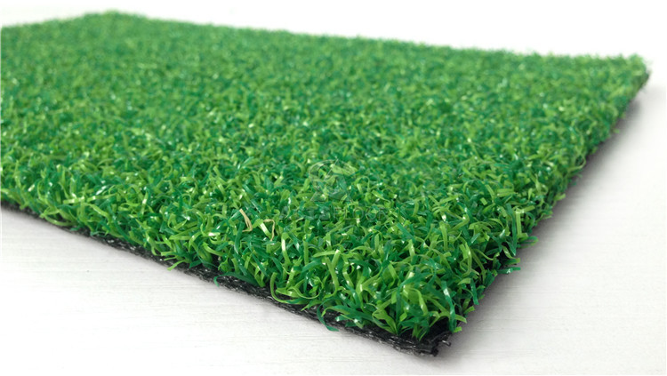 C24 Two Color 15mm Curl Golf Gateball Artificial Grass Turf