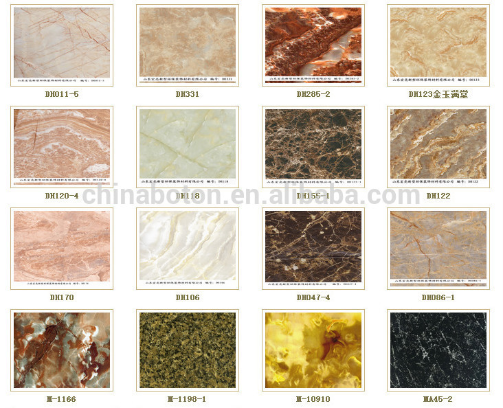 Custom engineering artificial agglomerate marble slabs