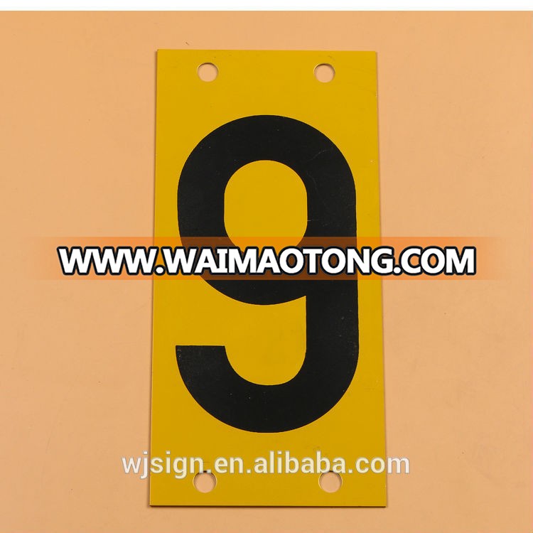 Outdoor Number Aluminium Reflective Custom Traffic Road Sign