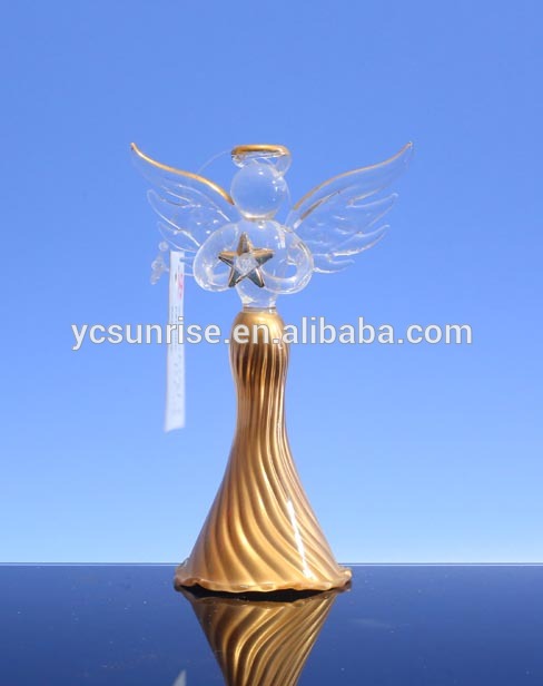 Fashion bulk glass christmas ornaments merry angels models lovely little angel model