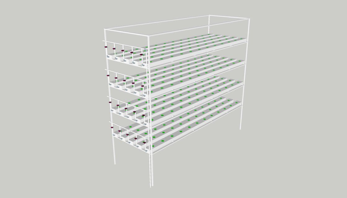 Lowest price PVC materials NFT channel hydroponic plant growing plastic gutter for plants