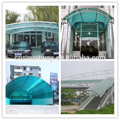 Lexan solid 6mm polycarbonate sheet for awning