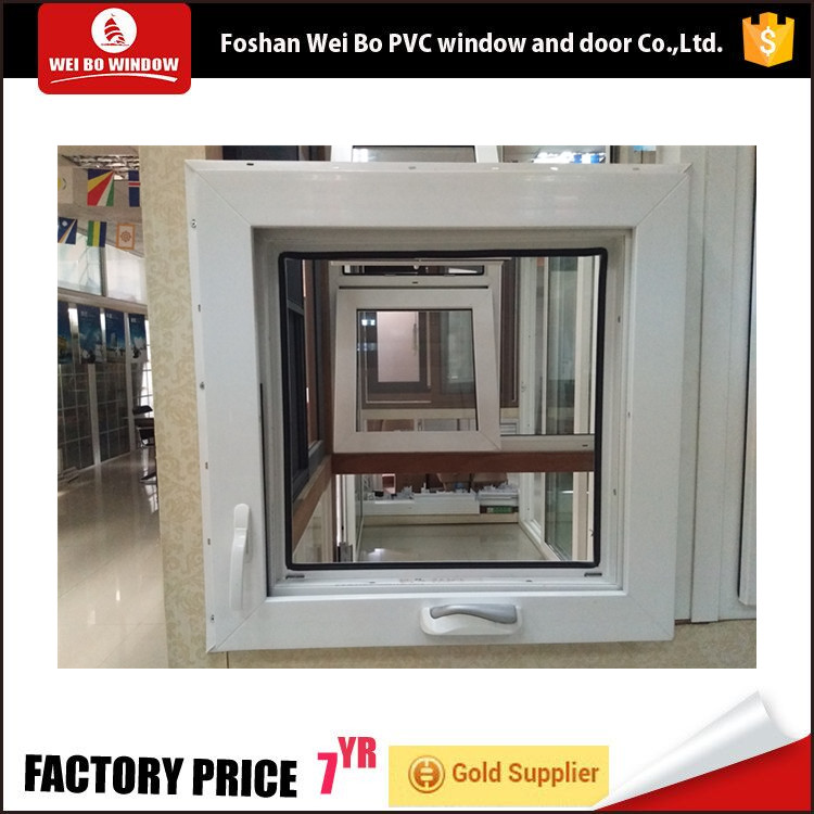 Conch brand pvc hurricane impact Crank manual casement  windows