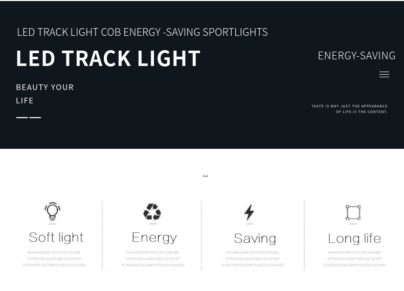 30W integrated cob led track light track rail spotlight   CCT optional led shop light