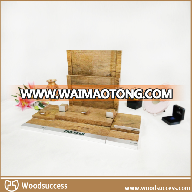 Professional good quality wooden wrist watch display stand