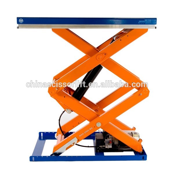 Hydraulic man lift Stationary cargo scissor elevator