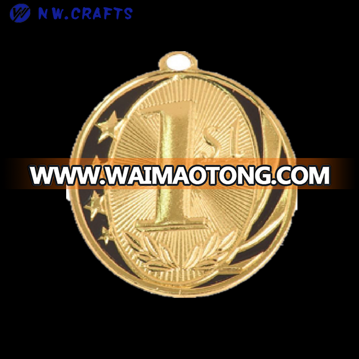 Hot sale metal American football zinc alloy plating rugby medals supply