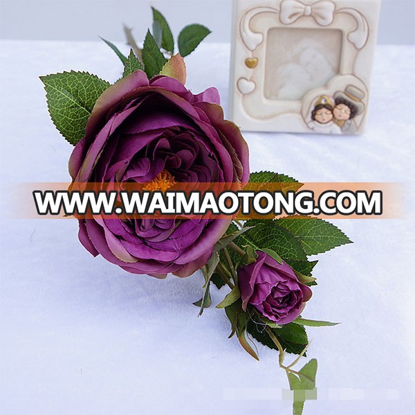 Best selling silk artificial rose flower for wedding