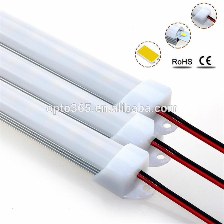 DC 12V 36x 5630 cluster LED light tube Accent light strip with 0.5 meter wiring 9 watts with clear milky cover