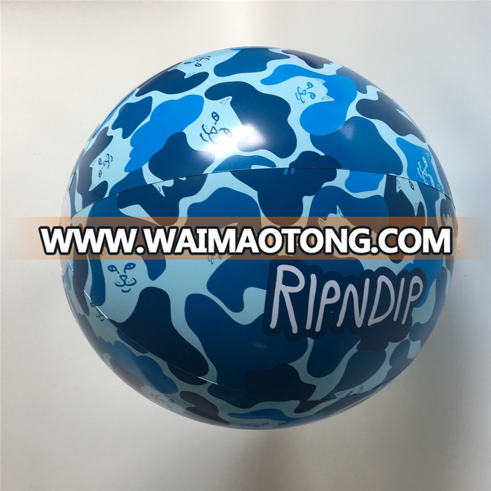 Wholesale 16inch inflatable logo custom beach ball pvc toy ball for promotion