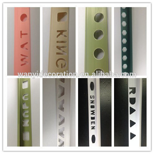 Hot sale Ceramic plastic tile trim for wall corner edge in the bathroom