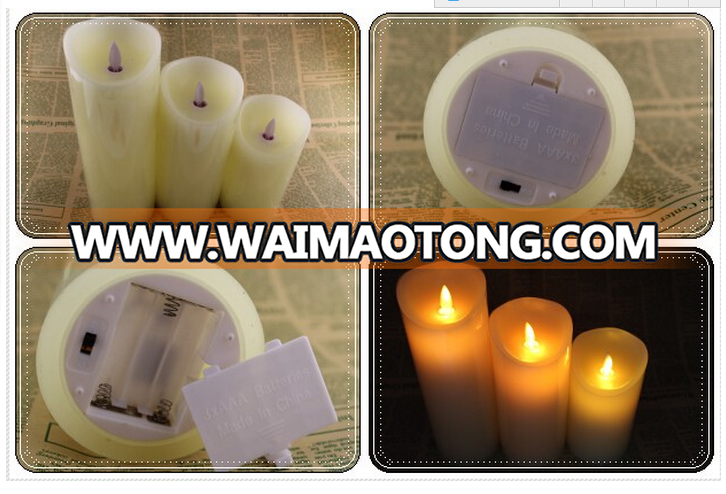 home decor yellow light flameless LED candle