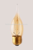 Nostalgic Incandescent Light Bulb FC35 Edison Bulb Z-shape Filament E14 Tailed Candle Chandelier