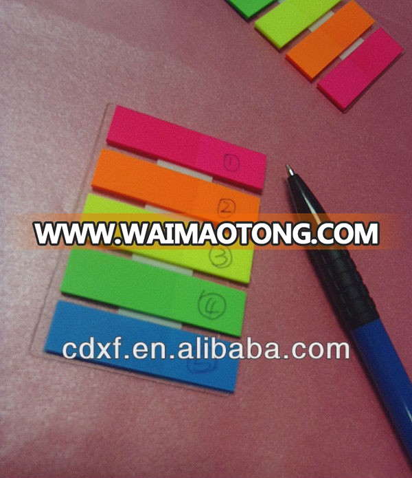 color film Index sticky notes set with hard cover