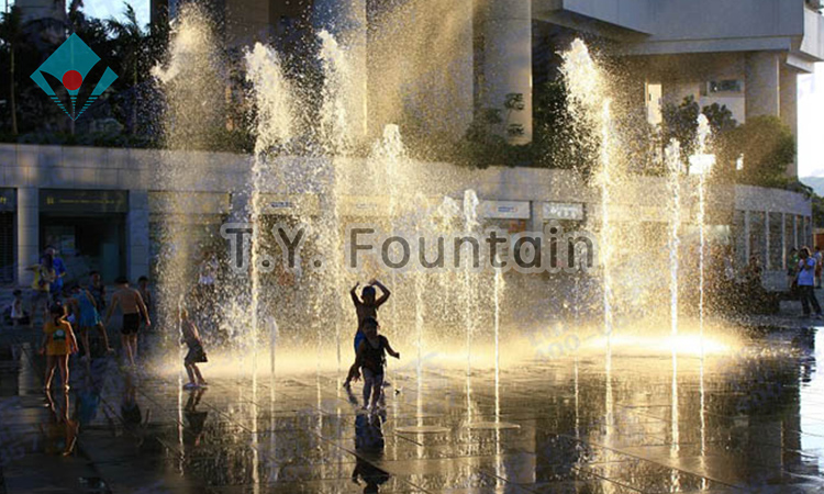 Outdoor Dry Fountain Water Dancing Fountain